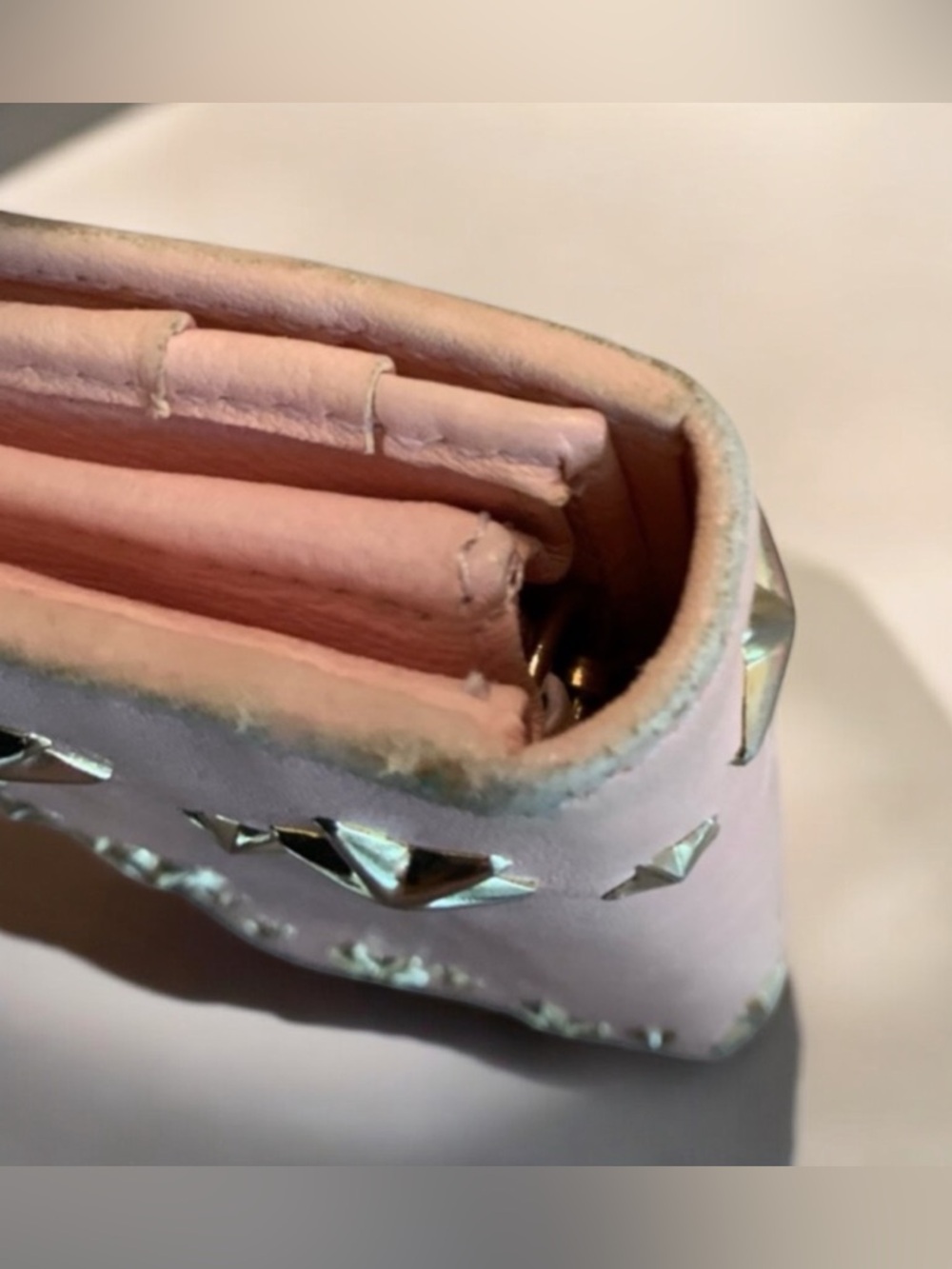 Jimmy Choo Pink Star-Studded Clutch - Picture 5 of 8